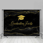 Lofaris Simple Glitter Lines Graduation Party Backdrop
