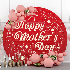 Circle Lovely Floral Lion Themed Birthday Backdrop