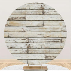 Wood Round Chrismas Tree Backdrop For Party Decoration