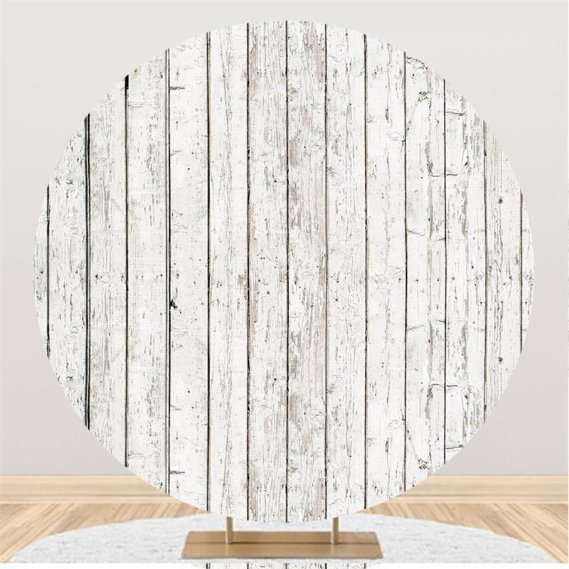 Lofaris Simple Vertical Lines Board Custom Circle Backdrop
