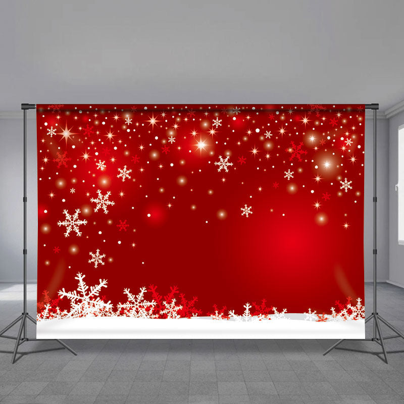 Lofaris Snowflake Red Bokeh Backdrops for Photoshoot