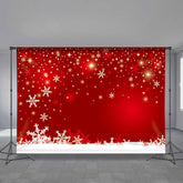 Lofaris Snowflake Red Bokeh Backdrops for Photoshoot