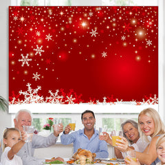 Lofaris Snowflake Red Bokeh Backdrops for Photoshoot