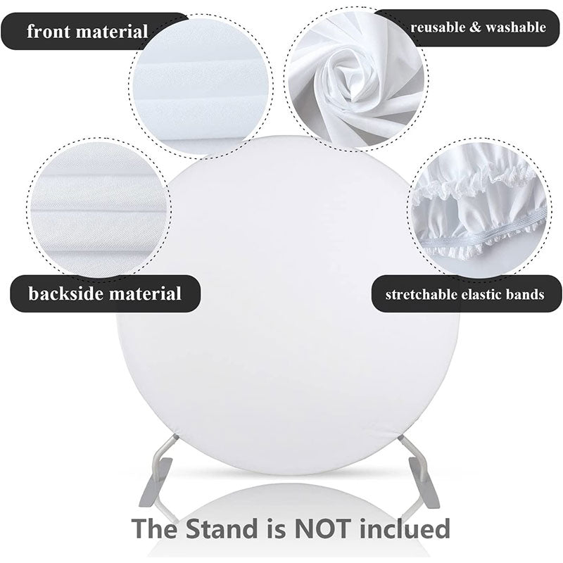 Lofaris Solid Color Round Backdrop Circle Covers for Party