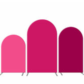 Lofaris Solid Rose Garnet Red Combination Arch Backdrop Kit