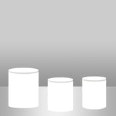 Lofaris Solid White And Simple Backdrop Cake Table Cover Kit