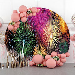 Round Underwater World Happy Birthday Backdrop For Girl