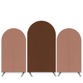 Lofaris Spiral Theme Coffee Brown Birthday Party Arch Backdrop Kit