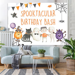 Lofaris Spooktacular Birthday Bash Lovely Hallween Backdrop