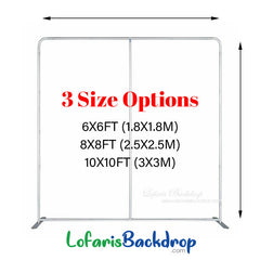 Lofaris Aluminum Square Straight Tension Backdrop Stand
