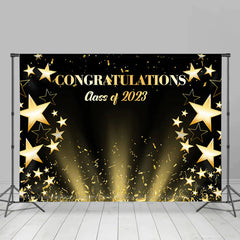 Lofaris Star Ribbon Congratulations Class Of 2023 Backdrop