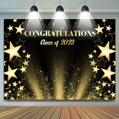 Lofaris Star Ribbon Congratulations Class Of 2023 Backdrop