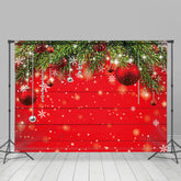 Lofaris Strings Of Silver Beads With Christmas Tree Backdrop