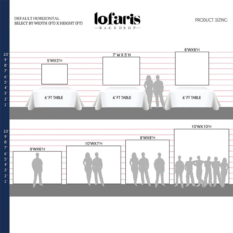 Lofaris Stripes Frame Graduation Class Of 2023 Backdrop