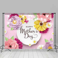 Lofaris Succulent Glitter Butterfly Happy Mothers Day Backdrop