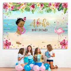 Lofaris Summer Aloha Baby shower Photoshoot backdrop Sea Beach
