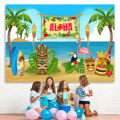 Lofaris Summer Aloha Photo backgruond Beach Wooden Sculpture