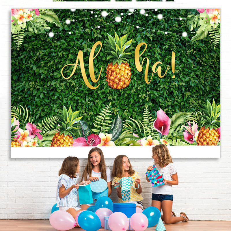 Lofaris Summer Aloha Photoshoot backgruonds for BabyShower