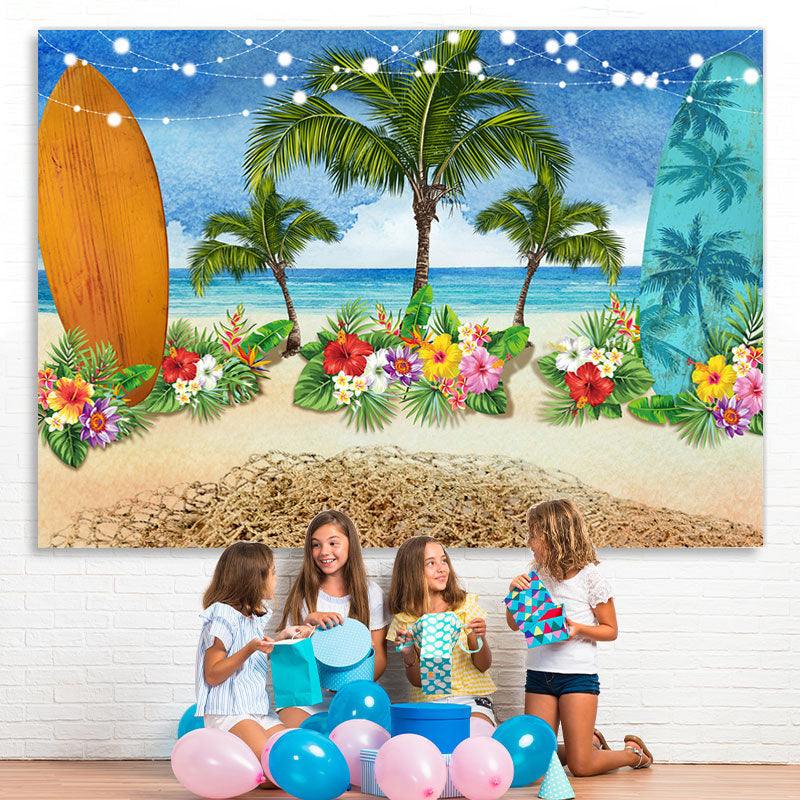 Lofaris Summer Beach Ocean Photo backdrops Booth Prop