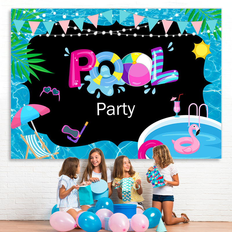 Lofaris Summer Pool Party Photoshoot backdrop Photo Booth Prop