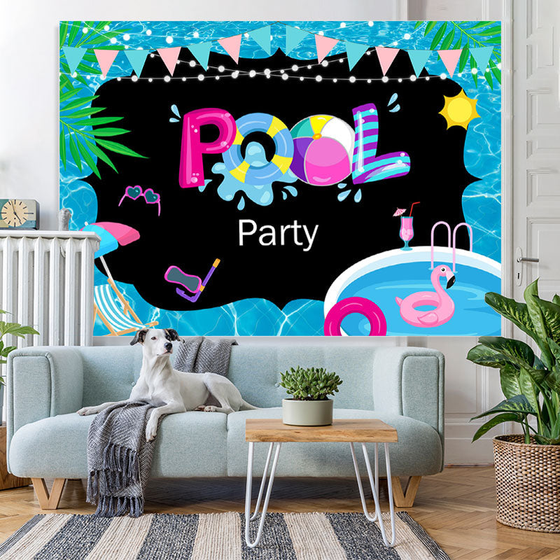 Lofaris Summer Pool Party Photoshoot backdrop Photo Booth Prop