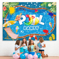 Lofaris Summer Pool Party Photoshoot backdrop Swim Water Wave