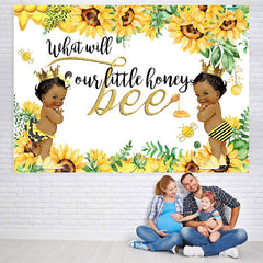 Lofaris Sunflower Gender Reveal Party Backdrop for Baby Shower