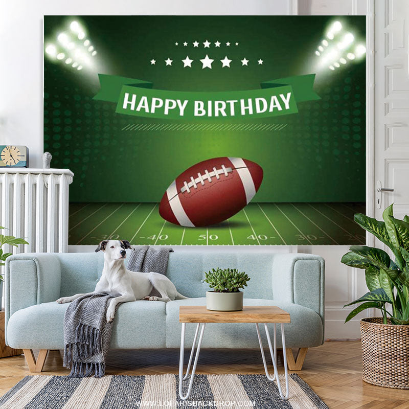 Lofaris Superbowl American Football Birthday Party Backdrop