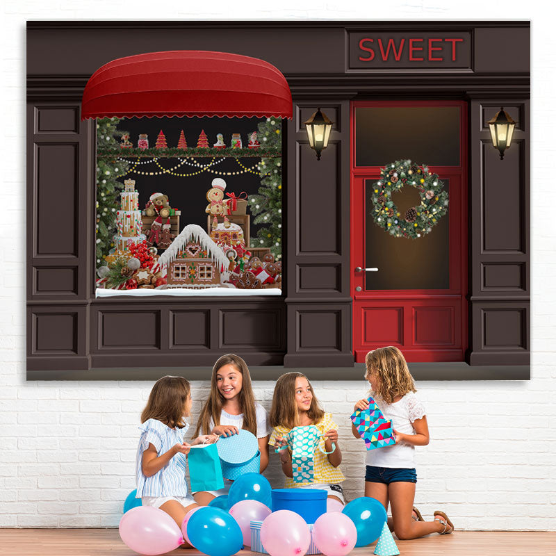 Lofaris Sweet And Glitter Christmas Scene Backdrop For Party