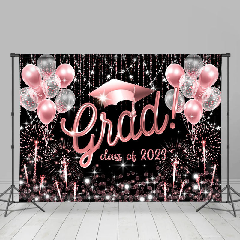 Lofaris Sweet Balloon Spark Grad Class Of 2023 Backdrop