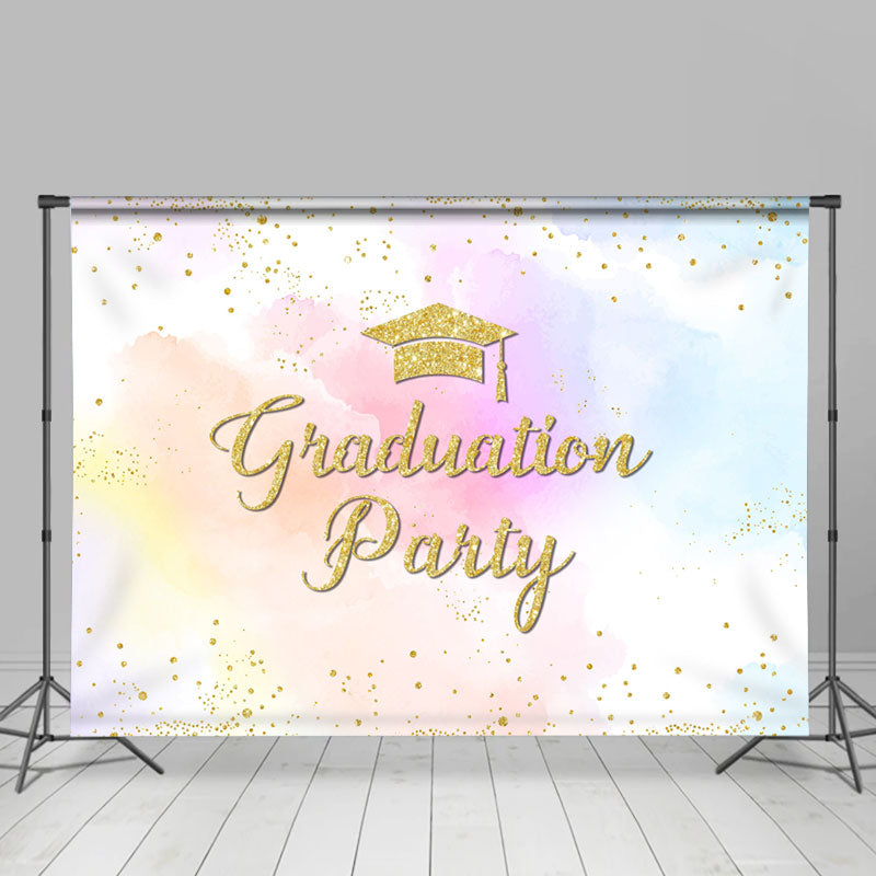 Lofaris Sweet Color Graffiti Celebrate Graduation Backdrop