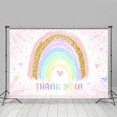 Lofaris Sweet Heart Rainbow Thank You Mothers Day Backdrop