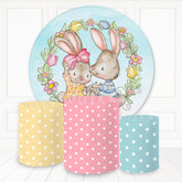 Lofaris Sweet Peter Rabit Floral Wedding Round Backdrop Kit