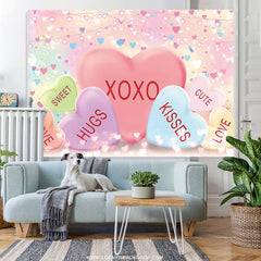 Lofaris Sweet Romance Pink Love Themed Birthday Backdrop
