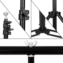 Lofaris T-Shape Adjustable Backdrop Stand Support Frame