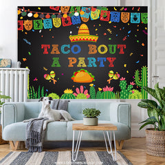Lofaris Taco Bout A Party Succulents Fiesta Holiday Backdrop