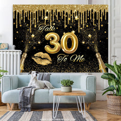Lofaris Talk 30 To Me Celebration Sweet Birthday Backdrop