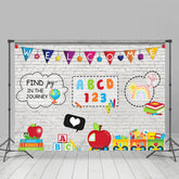 Lofaris Teaching Online Study at Home Welcome Photo Backdrop