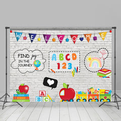 Lofaris Teaching Online Study at Home Welcome Photo Backdrop