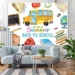 Lofaris The End Of Summer Back To School Party Backdrop Banner