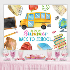 Lofaris The End Of Summer Back To School Party Backdrop Banner