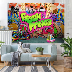 Lofaris The Fresh Prince Colorful Brick Baby Shower Backdrop