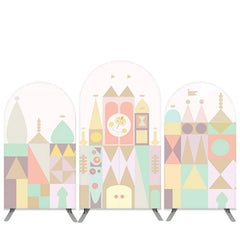 Lofaris Toy Bricks Castle Baby Shower Arch Backdrop Kit