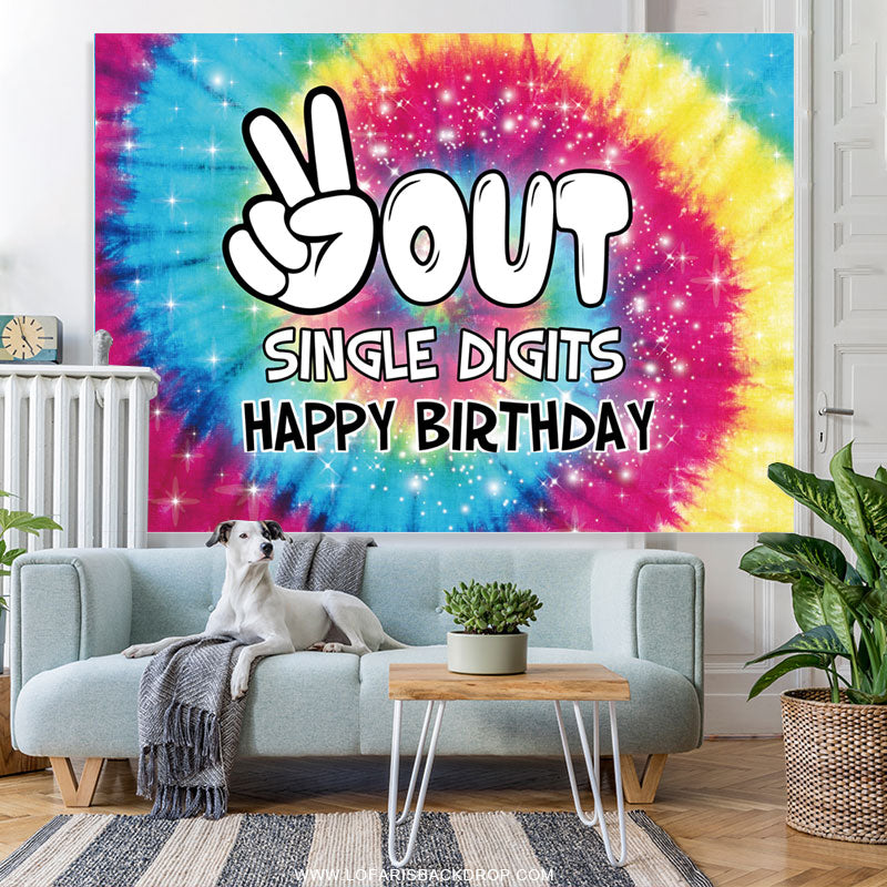 Lofaris Two Out Single Digits Happy Birthday Backdrop For Kid