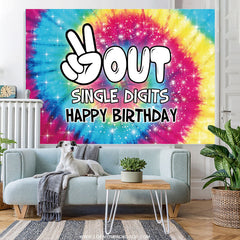 Lofaris Two Out Single Digits Happy Birthday Backdrop For Kid