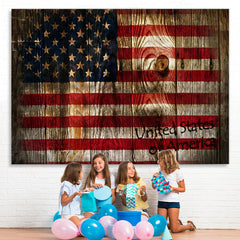 Lofaris United States Of America Wood Backdrops Decoration