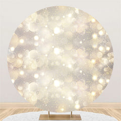 Lofaris Warm Aperture Theme Happy Birthday Circle Backdrop