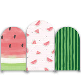 Lofaris Watermelon Watercolor Summer Birthday Arch Backdrop Kit
