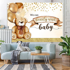 Lofaris We Can Bearly Wait Balloon Baby Shower Backdrop