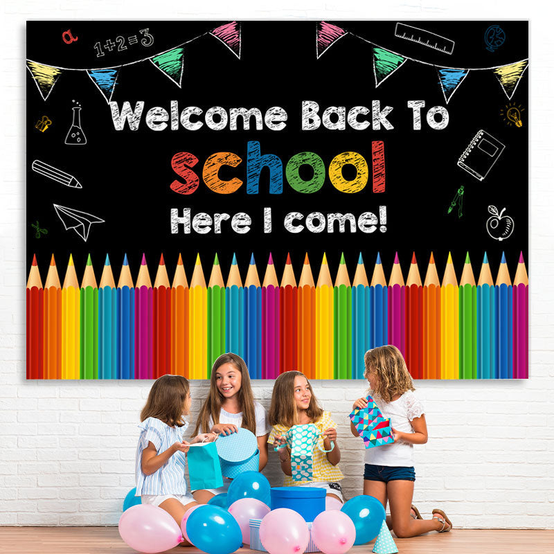 Lofaris Welcome Back to School Photoshoot Backdrop for Kids